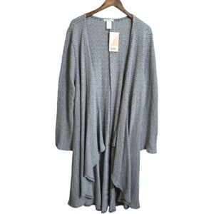 NWT Honey & Lace Open Front Cardigan Sweater Duster Women's Size Large